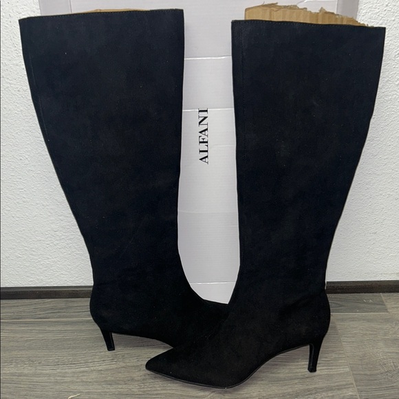 Alfani Linna Women's Elegant Black Over the Knee Boots - Picture 1 of 5